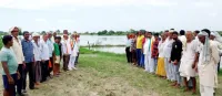 फिरोजाबाद: किसानों की 1500 बीघा धान की फसल डूबी