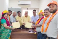 फिरोजाबाद: अखिल भारतीय माथुर वेश्य महासभा के अध्यक्ष पद के लिए मुकेश गुप्ता मामा ने किया नामांकन