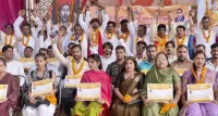 फिरोजाबाद: झलकारी बाई शोभायात्रा की कार्यकारिणी का हुआ गठन, हुआ भव्य स्वागत