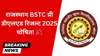 राजस्थान BSTC प्री डीएलएड रिजल्ट 2025 कब, कहां और कैसे देखें अपना परिणाम
