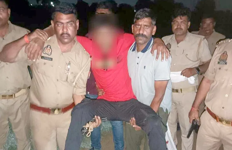 फिरोजाबाद: हत्या के आरोपी से पुलिस की मुठभेड़