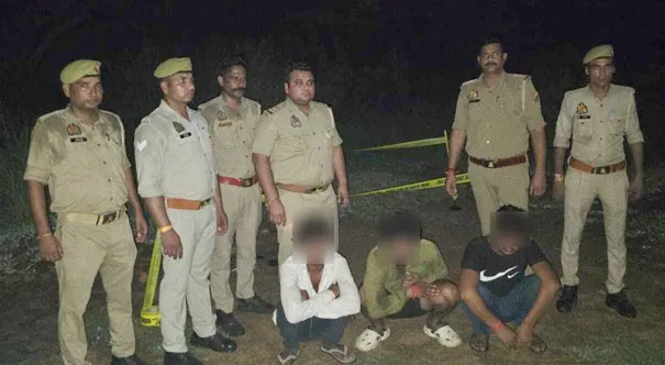 फिरोजाबाद: मंदिर से चोरी करने वाले बदमाशों से पुलिस की मुठभेड़, चार आरोपी गिरफ्तार