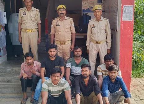 फिरोजाबाद: शांति भंग में सात युवक अरेंस्ट