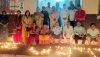 फिरोजाबाद: ब्राह्मण महासभा ने एक हजार दीपक जलाकर मनाया दीपोत्सव