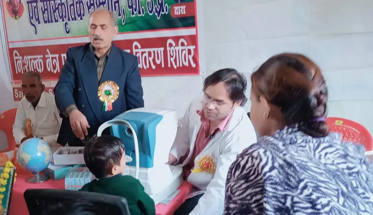 फिरोजाबाद: शिविर में 783 मरीजों का हुआ नेत्र परीक्षण