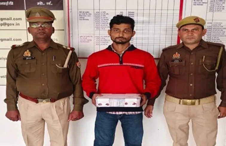 फिरोजाबाद: 25 हजार का इनामी बदमाश मुठभेड़ में गिरफ्तार