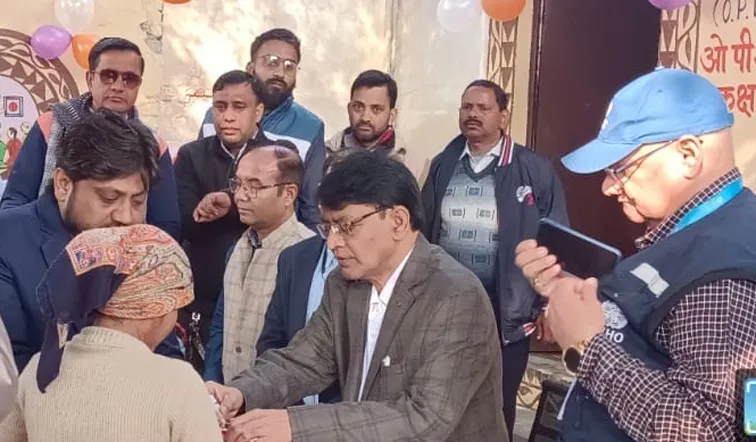 फिरोजाबाद: पल्स पोलियों अभियान का शून्य से पांच वर्ष तक के बच्चों दवा पिलाकर हुआ शुभारम्भ