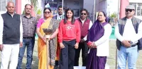 शिकोहाबाद: महिला क्रिकेटर ने स्पोर्ट्स मीट का किया उदघाटन