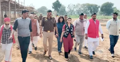 फिरोजाबाद: महायज्ञ की तैयारियों का प्रशासनिक अधिकारियों ने लिया जायजा