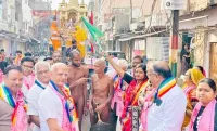 फिरोजाबाद: भगवान आदिनाथ का जन्मकल्याणक महोत्सव मनाया गया, निकली रथयात्रा