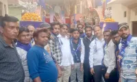 फिरोजाबाद: भीम सेवक संघ ने कांशीराम का मनाया जन्मदिवस, निकाली शोभायात्रा